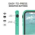 thumbnail image 4 of BELTRON aquaLife Waterproof, Shock & Drop Proof, Dirt Proof, Heavy Duty Case for iPhone X IP68 Rated, MIL-STD-810G Certified Features: 360 Watertight Sealed Design Teal, 4 of 9