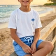 thumbnail image 2 of ZHOGXU Boys 2PCS Summer Short Sleeve T-Shirts and Beach With Graphic Print Shorts Set Outfits For Everyday Casual Wear, 2 of 4