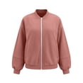 thumbnail image 5 of ClodeEU Women's Corduroy Long Sleeve Zip Up Jacket ,Casual Loose Outerwear with Pocket ,Women's Plus XL, 5 of 5