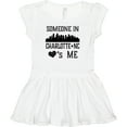 thumbnail image 3 of Inktastic Charlotte North Carolina Someone Loves Me Girls Baby Dress, 3 of 5