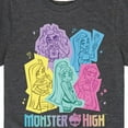 thumbnail image 3 of Monster High - Pastel Character Group - Toddler And Youth Short Sleeve Graphic T-Shirt, 3 of 5