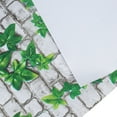 thumbnail image 7 of Wood Wallpaper Peel and Stick Wall Panels Self-adhesive Panel Decal for TV Walls/Sofa/Living Room Background Wall Decor, Green Leaf Pattern Brick Wallpaper, 7 of 7