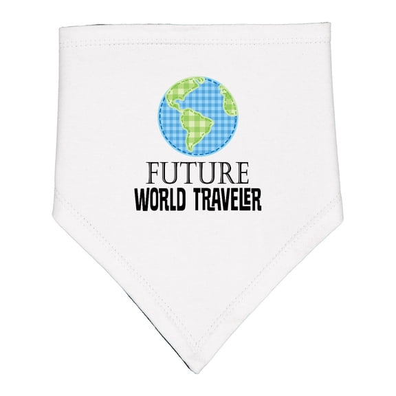Inktastic Future World Traveler Cute Vacation Baby Bandana Bib