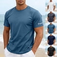 thumbnail image 3 of FUZHIQ Men Graphic T Shirts Comfort Slim Fit Crew Neck Holiday Pullover Tees Casual Shirt Summer Classic Basic Lightweight Fashion Tees,XXXL, 3 of 9