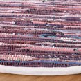 thumbnail image 3 of SAFAVIEH Rag Romeo Striped Cotton Area Rug, Red/Grey, 6' x 6' Round, 3 of 7
