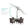 thumbnail image 3 of Best Choice Products 10ft Outdoor Steel Market Patio Umbrella w/ Crank, Tilt Push Button, 6 Ribs - White, 3 of 8