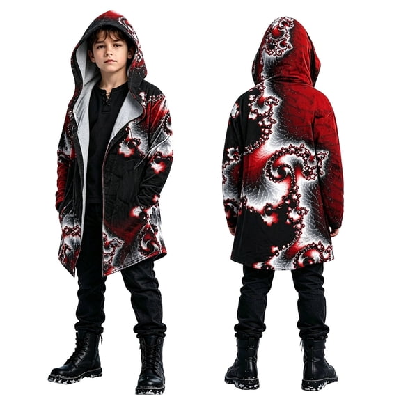 Toddler Boys Long Sleeve Shirt Tees with Nordic Mythology Theme Print Cozy Cardigan without Buttons Or Zipper Tops Size 2-3T