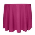 thumbnail image 1 of Ultimate Textile (3 Pack) Reversible Shantung Satin - Majestic 120-Inch Round Tablecloth - for Weddings, Home Parties and Special Event use, Raspberry Red, 1 of 4