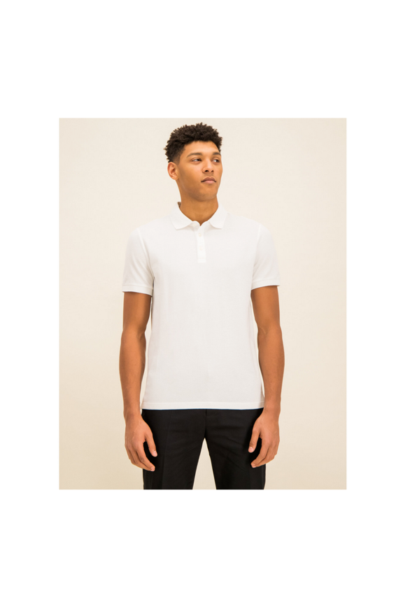 men's classic polo MODERN FIT shirt white[ XL]