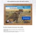 thumbnail image 2 of ArtToFrames 19.3x13.8 Inch - 49x35 CM Gold Puzzle Frame for 500 piece Puzzles.1.63 Inch Custom Wood Puzzle Frames, Gold with Green Tones - Comes with Regular Glass, 2 of 6