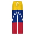 thumbnail image 4 of Flag of Venezuela Women's Pajamas Pajama Pants Women's Sleepwear Lounge Sleep Bottoms Stretch with Pockets, 4 of 7