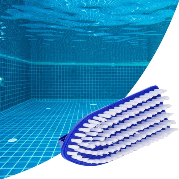 Brosse de Nettoyage pour Piscine, Brosse à Récurer Portative Robuste avec Manche, Conception Durable pour un Nettoyage Efficace