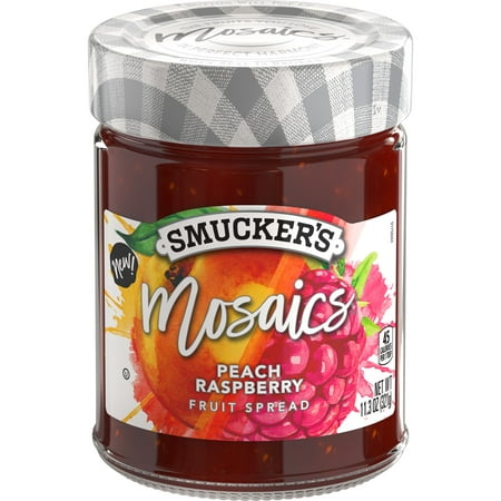 Smucker's Mosaics Peach Raspberry Fruit Spread, (Best Peach Preserves Recipe)