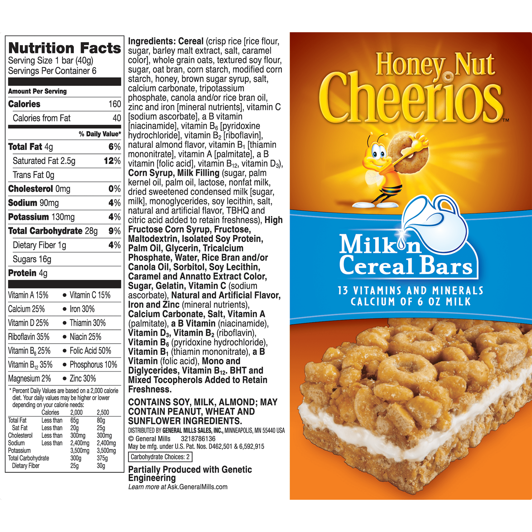 Honey Nut Cheerios Nutrition Chart Besto Blog