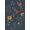 Blue, Pattern 1, variant on ODIKA 4'x6' Navy Orange Floral Elegance with Vintage Washable Area Rug Timeless Marigold Motifs in a Classic Design for Bedroom, Reading Nook, Pet Friendly & Non-Shedding