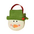 thumbnail image 2 of Festival Portable Wool Felt Bag For Children Kids Non-woven Bag With Handle Home Decoration Christmas Gifts Bag Candy Bag Gift Pouch Tote Bag SNOWMAN, 2 of 8