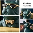 thumbnail image 4 of HSHDLDF Statues de Bouledogue Bol de Clés en Résine pour Table d'Entrée, Plateau de Rangement pour Bonbons Bijoux Boîte Décorative, Figurine Moderne de Chien Organisateur pour Portefeuille de Téléphone Pièces Montres, (Couleur : Noir), 4 of 6