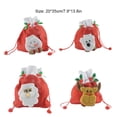 thumbnail image 4 of Wosthever Bolsas con cordón de Navidad de dibujos animados, embalaje de regalo, muñeco de nieve de Navidad, decoración tridimensional, bolsa de Kits de decoración para fiestas Alce Wosthever HA068770-04, 4 of 6