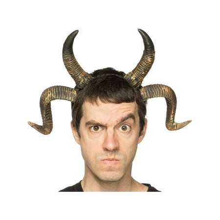 Supersoft Double Demon Horns Headband Costume Accessory