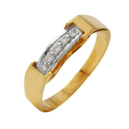 Foreli 0.25CTW Diamond 14K Two tone Gold Ring MSRP$3570.00