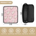 thumbnail image 4 of Hair Tool Organizer Bag with Heat Resistant Mat Removable Travel Storage Case for Hot Air Brushes Curling Irons Watercolor Pink Unicorn, 4 of 8