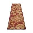 thumbnail image 4 of Rugsotic Carpets Hand Tufted Wool Eco-Friendly Area Rugs - 2'6"x8', Runner, Rust, Modern Contemporary Design, High Pile Handmade Anti Skid Rugs for Living Room, Bed Room (K00151), 4 of 5