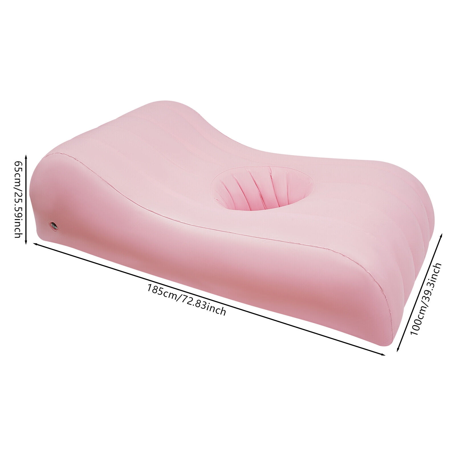 ToppiJoy BBL Bed After Surgery for Sleeping, Blow Up Couch, Inflatable Couch with Electric Pump, Post Surgery Recovery & Travel, Portable Foldable Air Couch for Adults(Pink)