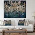 thumbnail image 4 of Design Art - Blue Vintage Crystal Chandelier, 4 of 5