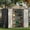 8' x 6'-Dark Gray, variant on Asofer 6'x4' Outdoor Storage Shed, Heavy Duty Metal Garden Shed with Lockable Higher Hinged Door, Tool Storage for Patio, Backyard, Lawn, Dark Gray
