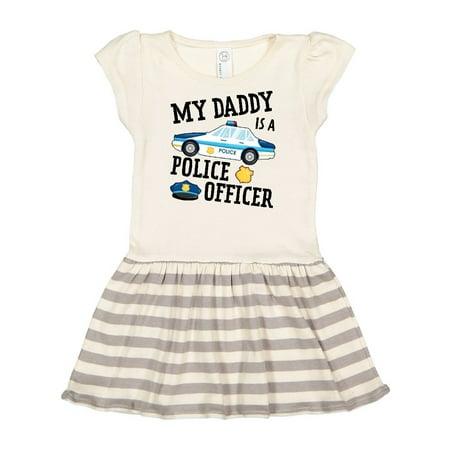 

Inktastic My Daddy is a Police Officer Gift Toddler Girl Dress