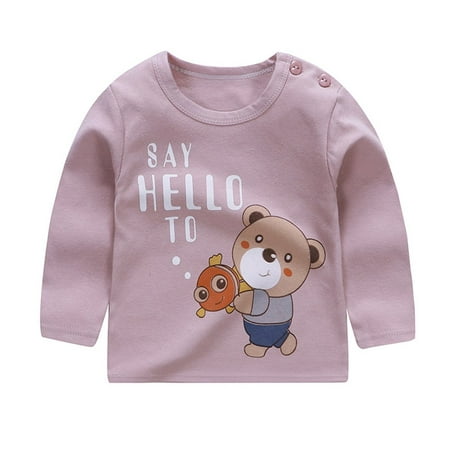 Children Clothing Boy Girl Shirt Korean Baby T-Shirt Cotton Top ...