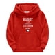 thumbnail image 2 of Gibobby Sudadera con capucha para al fútbol americano, para adolescentes, estilo vintage, para jugadores de rugby, deportes, retro, para niños y niñas(Rojo, 5-6 Años), 2 of 3