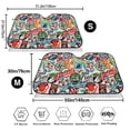 thumbnail image 3 of Kdxio Cute Nautical Print Windshield Sun Shade,UV Rays and Sun Heat Protection,Sunshade for Car Windshield,Car Shade Front Windshield - Small, 3 of 5