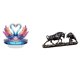 thumbnail image 1 of Escultura De Cisne Acrílico Para Centro De Mesa, Figura De Toro Moderna, Estatua De Oso, Vaca, Ganado, Decoración De Estantería De Oficina, Regalo De San Valentín, 1 of 8