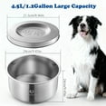 thumbnail image 2 of 4.5L/152oz Slow Drinking Dog Water Bowl,Splash Proof Slow Feeder Bowl for Sloppy Messy Drinkers,Stainless Steel Pet Water Dispenser with Floating Disk,Spill Proof & Dishwasher Safe, 2 of 8