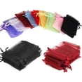 thumbnail image 1 of Craft and Party 6"x15" Sheer Drawstring Organza Jewelry Pouches Wedding Party Christmas Favor Gift Bags, 1 of 1