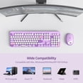 thumbnail image 3 of Combo de teclado y ratón GTSP Typewriter Purple Wireless, 3 of 6