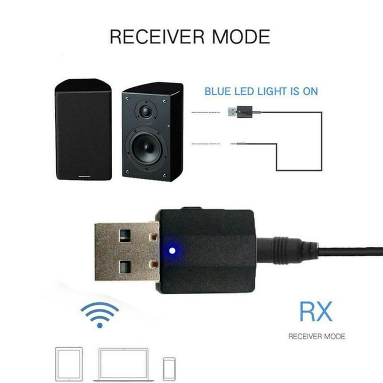 Bluetooth 5.0 Wireless Audio -Sender -Empfänger Usb Adapter W6U0