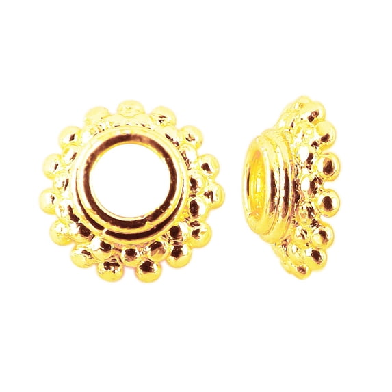 CG-138 18K Gold Overlay Bead Cap