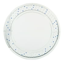 Frame Round Mirror-Color:Silver,Size:36W x 36D x 1.75H