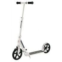 Razor A5 DLX Folding Kick Scooter - Silver, 8" Large Wheels, Anti-Rattle, for Child, Teen, Adult