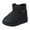 Z1-Black, variant on Quealent Toddler Winter Boots Kids Girls Fashion Winter Warm Snow Boots Mid Calf Outdoor Combat Boots Black for Size 4