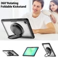thumbnail image 7 of FJLBDE Case for Samsung Galaxy Tab A11+ Plus 11 Inch 2025/A9+ Plus 2023 with 360 Rotating Stand, Shoulder Strap, Heavy Duty Shockproof Cover, Transparent, 7 of 7