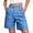 Blue -BJ27, variant on Bermuda Shorts for Women Long Knee Length Jean Shorts Denim Stretchy Cotton Jorts with Pockets Casual Relaxed Fit Brown M