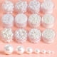 thumbnail image 4 of Sonducket 50 Uds perlas artificiales ABS perlas de imitación brillante agujero cuentas sueltas accesorios materiales de ropa Accesorios de disfraces Blanco 8 mm, 4 of 6