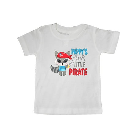 

Inktastic Pappy s Little Pirate Cute Raccoon with Sword Gift Baby Boy or Baby Girl T-Shirt