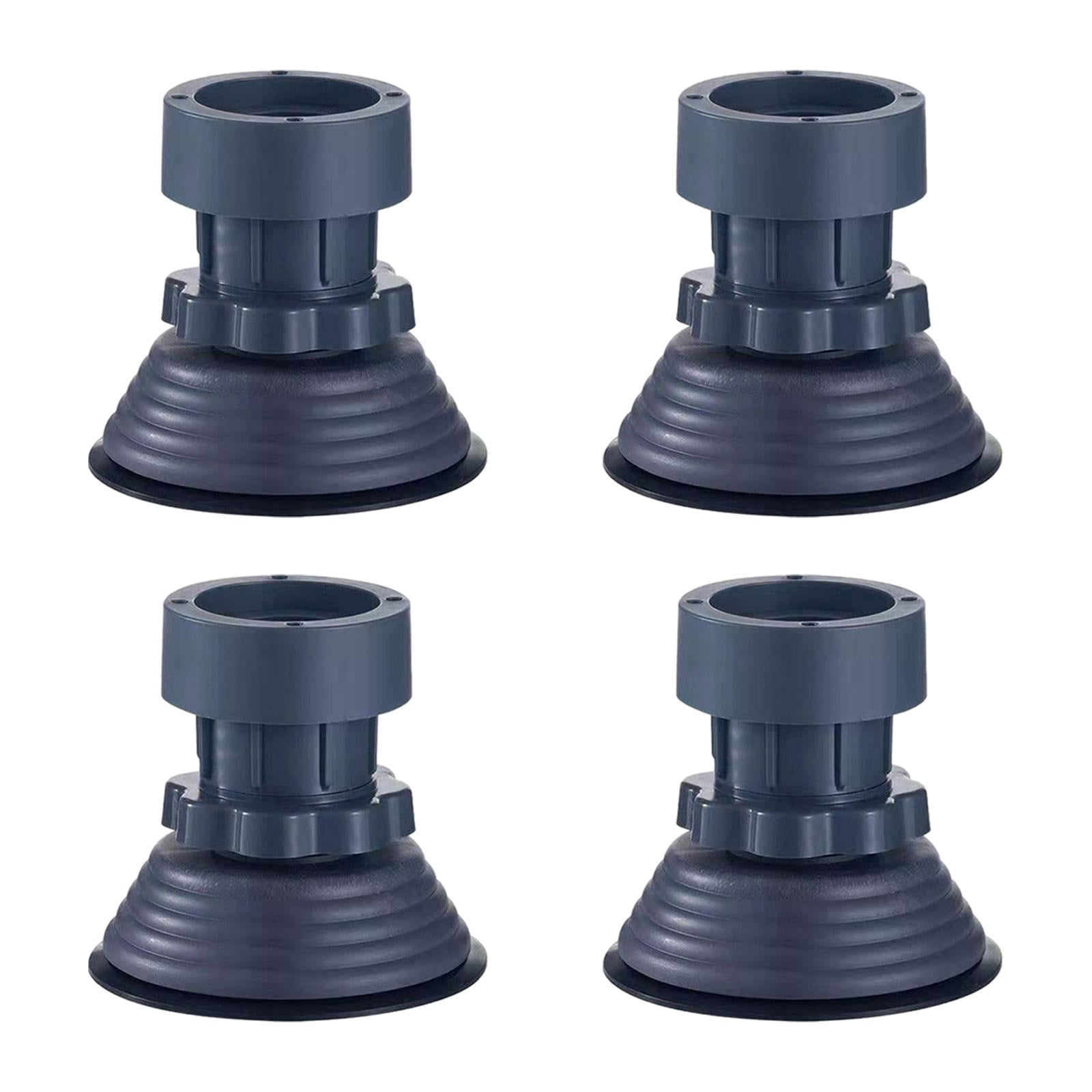Fiocias 4 Pieces Anti Vibration Pads Washing Machine Foot Pads Height Adjustable Protect Diameter 10cm