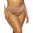 thumbnail image 2 of Paramour by Felina | Body Smooth Hi Cut Seamless Brief (Rose Tan, Small), 2 of 3