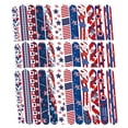 thumbnail image 7 of Tupukom 4th of July Party Favors Slap Bracelets -36PCS Red White and Blue American Flag Patriotic Snap Bracelet Bulk Independence Day Party Supplies Fourth of July Kids Toys Gifts Classroom Prizes, 7 of 7