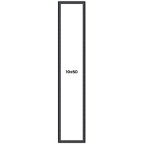 10x60 Frame Black Real Wood Picture Frame Width 1.25 inches | Interior Frame Depth 0.5 inches |